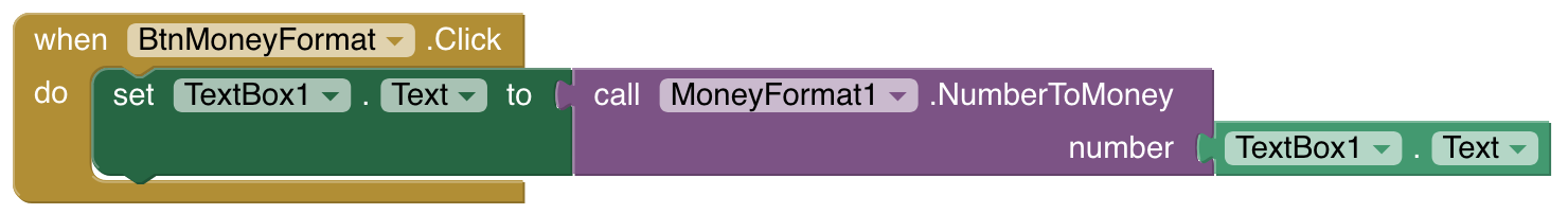 Button Money Format
